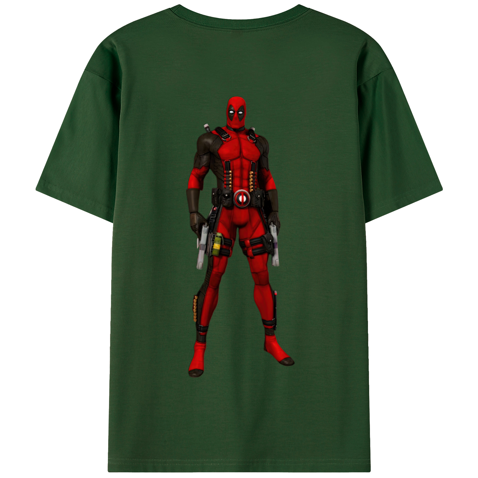 （画像用） Deadpool デッドプール 綿100％半袖Tシャツ（背面プリント）